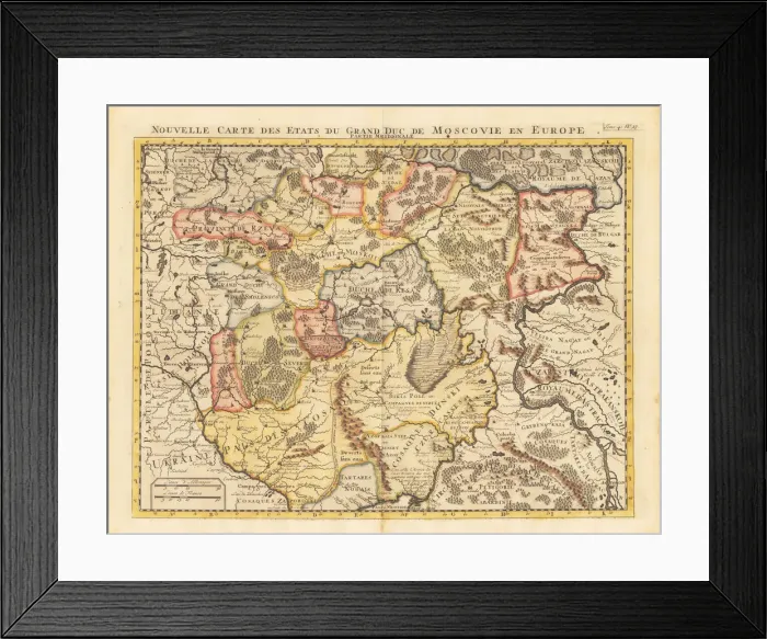 Framed Print : Map of the Grand Duchy of Moscow Framed Print : Map of the Grand Duchy of Moscow