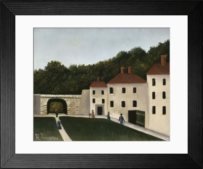 Framed Print : Walkers in a park Framed Print : Walkers in a park