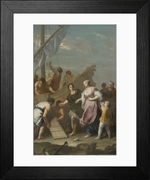 Framed Print : The embarkation of Helen of Troy Framed Print : The embarkation of Helen of Troy
