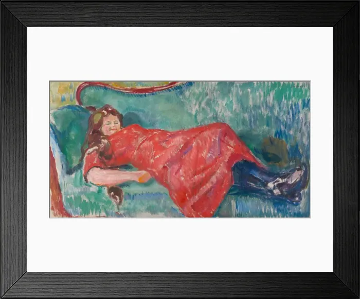 Framed Print : On the Sofa