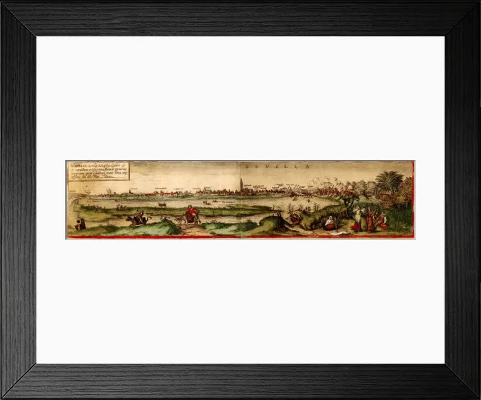 Framed Print : Hispalis (Seville) From Civitates Orbis Terrarum Framed Print : Hispalis (Seville) From Civitates Orbis Terrarum