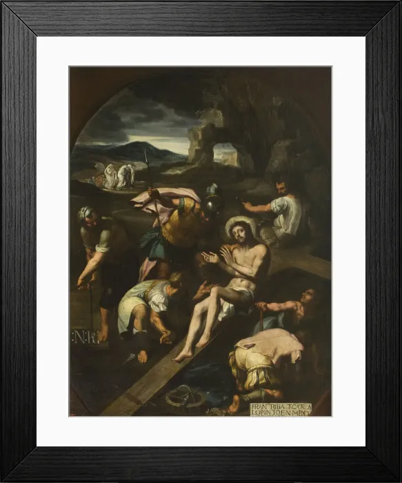Framed Print : Christ Nailed to the Cross, 1582 Framed Print : Christ Nailed to the Cross, 1582
