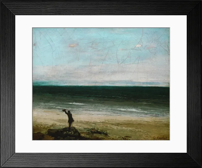 Framed Print : Le Bord de mer a Palavas (Seacoast at Palavas), 1854 Framed Print : Le Bord de mer a Palavas (Seacoast at Palavas), 1854