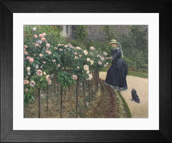 Framed Print : Roses, Garden at Petit Gennevilliers, 1886 Framed Print : Roses, Garden at Petit Gennevilliers, 1886