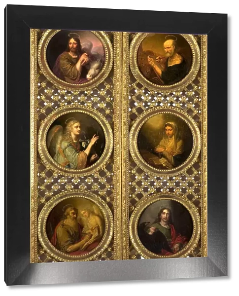 Royal Doors with Christ, the Virgin, the Archangel Gabriel and the Four Evangelists, 1804-1809
