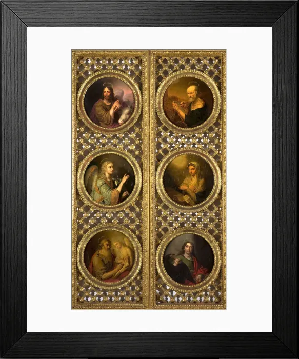 Framed Print : Royal Doors with Christ, the Virgin, the Archangel Gabriel and the Four Evangelists, 1804-1809 Framed Print : Royal Doors with Christ, the Virgin, the Archangel Gabriel and the Four Evangelists, 1804-1809