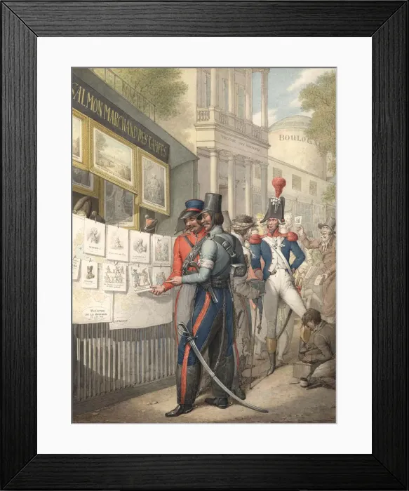 Framed Print : Russian Cossacks in Paris, 1914, 1814-1815 Framed Print : Russian Cossacks in Paris, 1914, 1814-1815