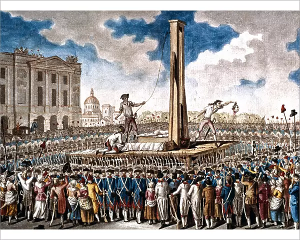 The Execution of Louis XVI in the Place de la Revolution on 21 January 1793, 1790s