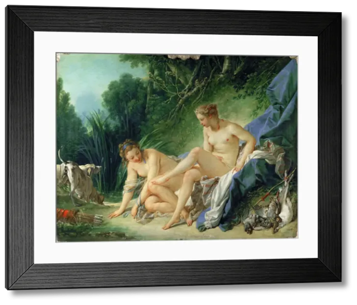 Framed Print : Diana after the Bath. Artist: Boucher, Francois (1703-1770) Framed Print : Diana after the Bath. Artist: Boucher, Francois (1703-1770)