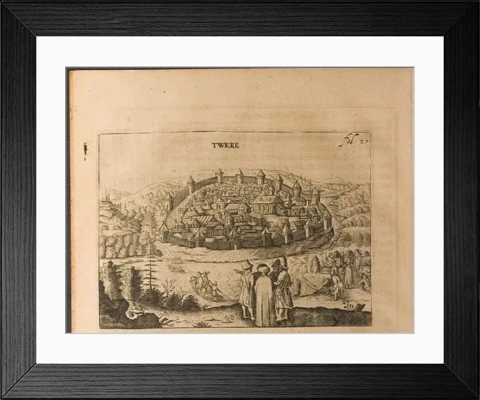 Framed Print : Tver (Illustration from Travels to the Great Duke of Muscovy and the King of Persia by Adam Oleari Artist: Rothgiesser, Christian Lorenzen (?-1659) Framed Print : Tver (Illustration from Travels to the Great Duke of Muscovy and the King of Persia by Adam Oleari Artist: Rothgiesser, Christian Lorenzen (?-1659)