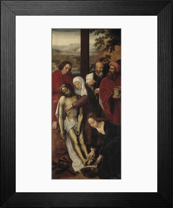 Framed Print : Pieta. Artist: Benson, Ambrosius (1495-1550) Framed Print : Pieta. Artist: Benson, Ambrosius (1495-1550)