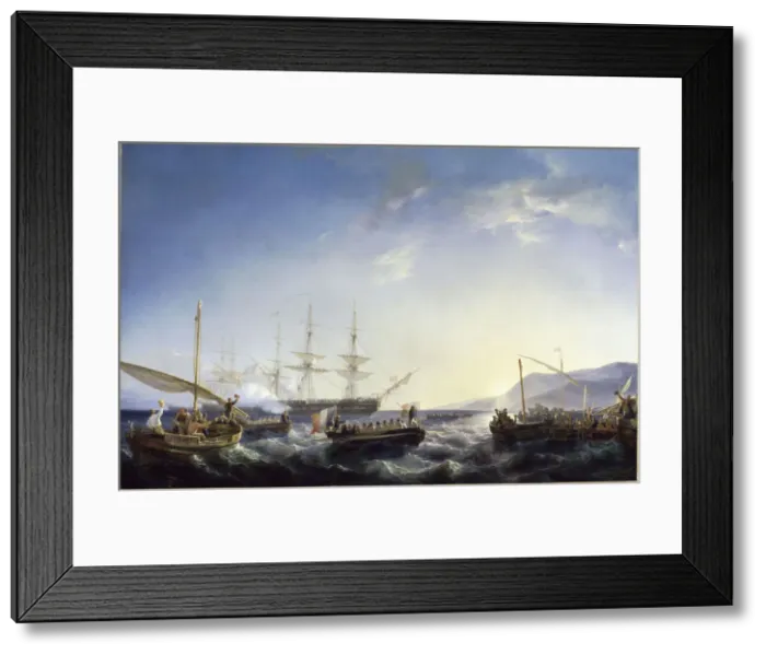 Framed Print : Arrival of General Bonaparte in France on his return from the Campaign in Egypt, October 9, 1799, 18 Framed Print : Arrival of General Bonaparte in France on his return from the Campaign in Egypt, October 9, 1799, 18