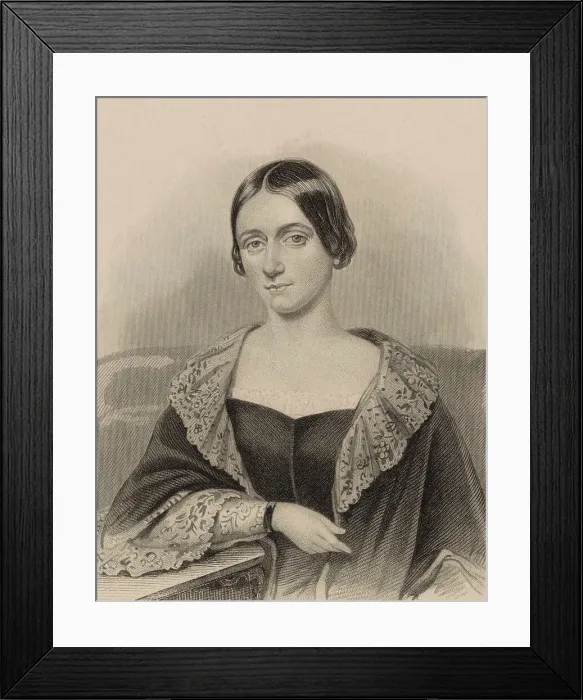 Framed Print : Portrait of Clara Schumann (1819-1896), c. 1850 Framed Print : Portrait of Clara Schumann (1819-1896), c. 1850