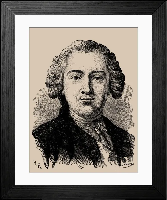 Framed Print : Portrait of Claude Adrien Helvetius (1715-1771), 1889 Framed Print : Portrait of Claude Adrien Helvetius (1715-1771), 1889
