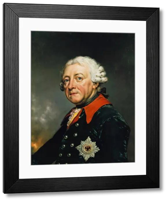 Framed Print : Portrait of Frederick II of Prussia (1712-1786), 1782 Framed Print : Portrait of Frederick II of Prussia (1712-1786), 1782