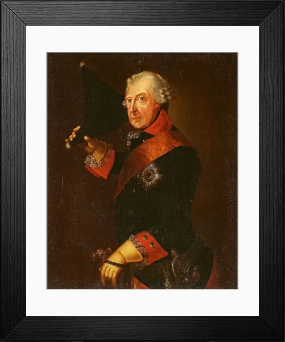 Framed Print : Portrait of Frederick II of Prussia (1712-1786) Framed Print : Portrait of Frederick II of Prussia (1712-1786)