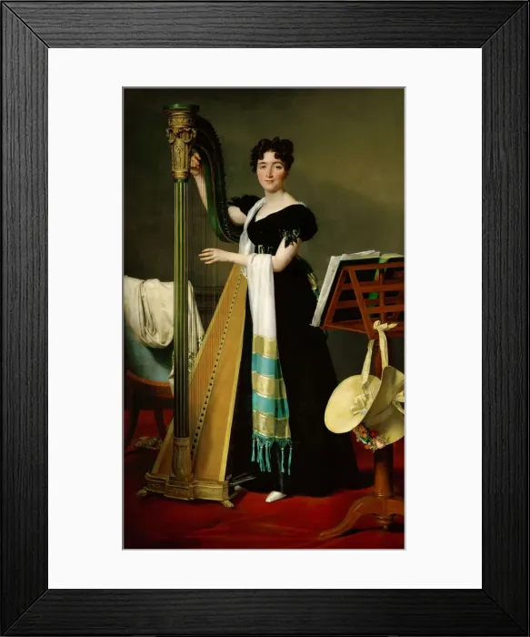 Framed Print : Portrait of Juliette de Villeneuve (1802-1840), niece of Julie Clary-Bonaparte, 1824 Framed Print : Portrait of Juliette de Villeneuve (1802-1840), niece of Julie Clary-Bonaparte, 1824