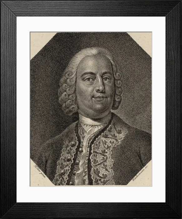 Framed Print : Portrait of the composer and singer Carl Heinrich Graun (1704-1759), 1820 Framed Print : Portrait of the composer and singer Carl Heinrich Graun (1704-1759), 1820
