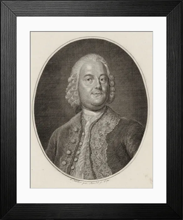 Framed Print : Portrait of the composer and singer Carl Heinrich Graun (1704-1759), 1820 Framed Print : Portrait of the composer and singer Carl Heinrich Graun (1704-1759), 1820