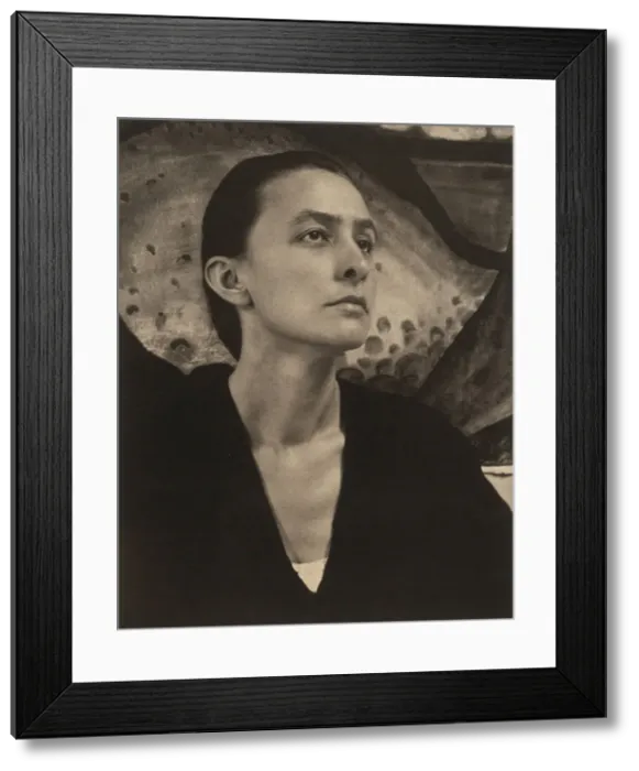 Framed Print : Portrait of Georgia O Keeffe (1887-1986), 1918 Framed Print : Portrait of Georgia O Keeffe (1887-1986), 1918