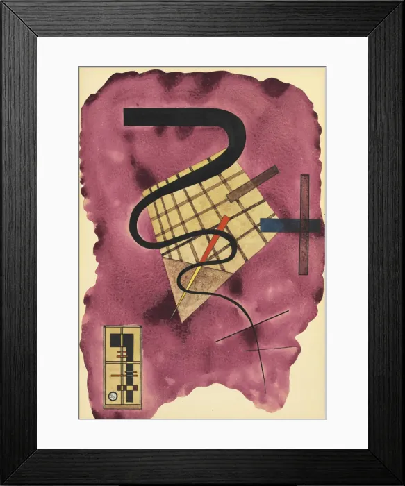 Framed Print : Floating line (Schwebende Linie), 1924 Framed Print : Floating line (Schwebende Linie), 1924