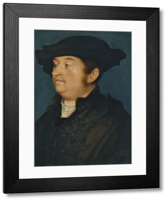 Framed Print : Portrait of a Man. Artist: Holbein, Hans, the Younger (1497-1543) Framed Print : Portrait of a Man. Artist: Holbein, Hans, the Younger (1497-1543)