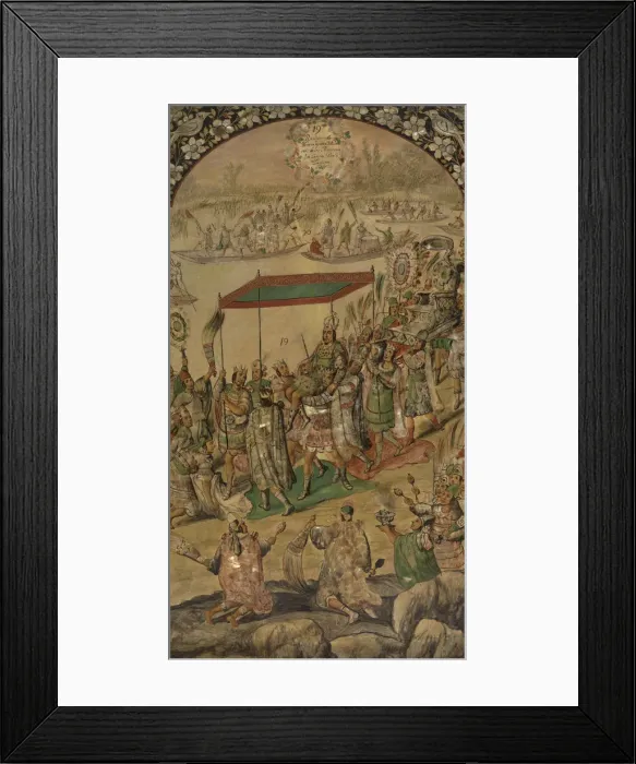 Framed Print : The Conquest of Mexico by Hernan Cortes Framed Print : The Conquest of Mexico by Hernan Cortes