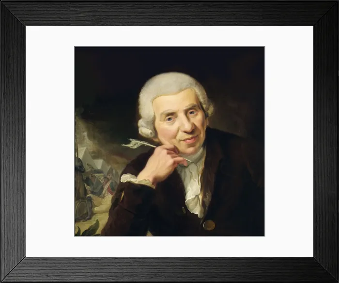 Framed Print : Portrait of Johann Wilhelm Ludwig Gleim (1719-1803) Framed Print : Portrait of Johann Wilhelm Ludwig Gleim (1719-1803)