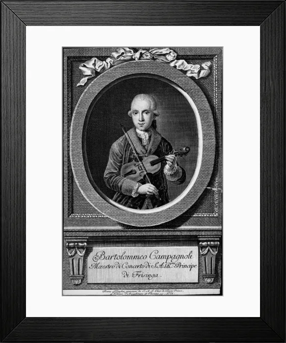 Framed Print : Portrait of the violinist and composer Bartolomeo Campagnoli (1751-1827) Framed Print : Portrait of the violinist and composer Bartolomeo Campagnoli (1751-1827)