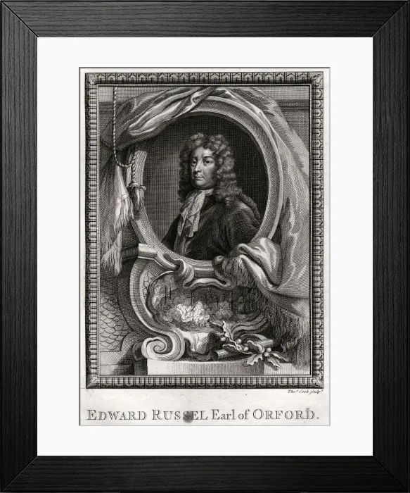 Framed Print : Edward Russel, Earl of Orford, 1775. Artist: Thomas Cook Framed Print : Edward Russel, Earl of Orford, 1775. Artist: Thomas Cook