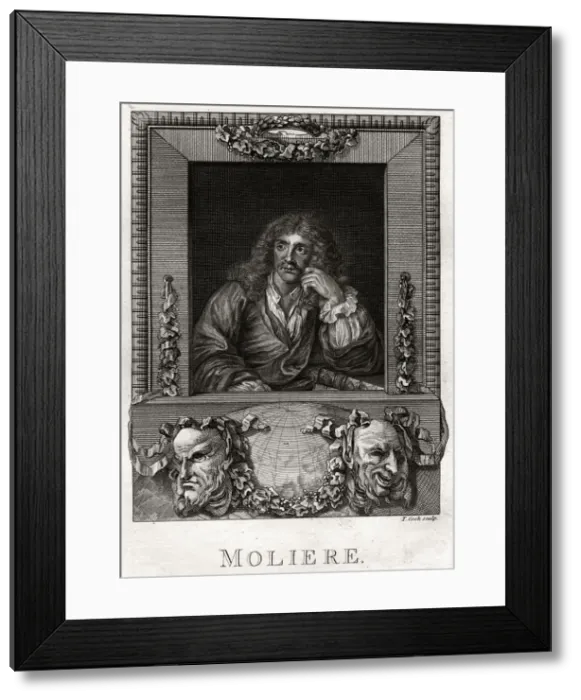 Framed Print : Moliere, 1775. Artist: Thomas Cook Framed Print : Moliere, 1775. Artist: Thomas Cook