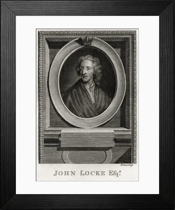 Framed Print : John Locke, 1775. Artist: Smart, W Framed Print : John Locke, 1775. Artist: Smart, W