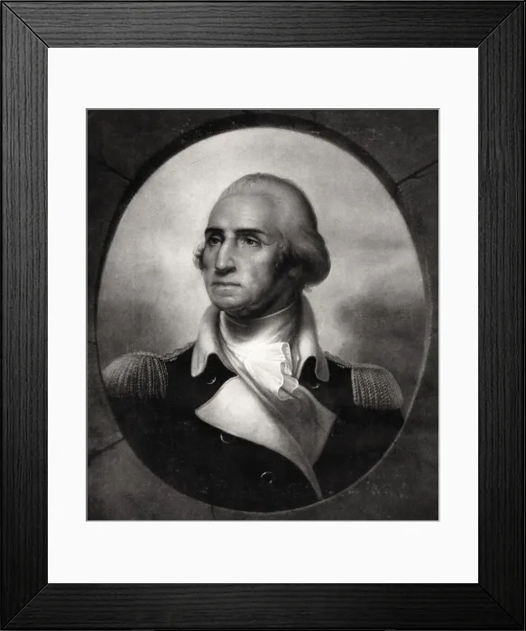 Framed Print : George Washington, 19th century. Artist: Rembrandt Peale Framed Print : George Washington, 19th century. Artist: Rembrandt Peale
