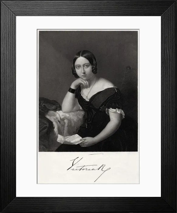 Framed Print : Queen Victoria, 19th century. Artist: H Robinson Framed Print : Queen Victoria, 19th century. Artist: H Robinson