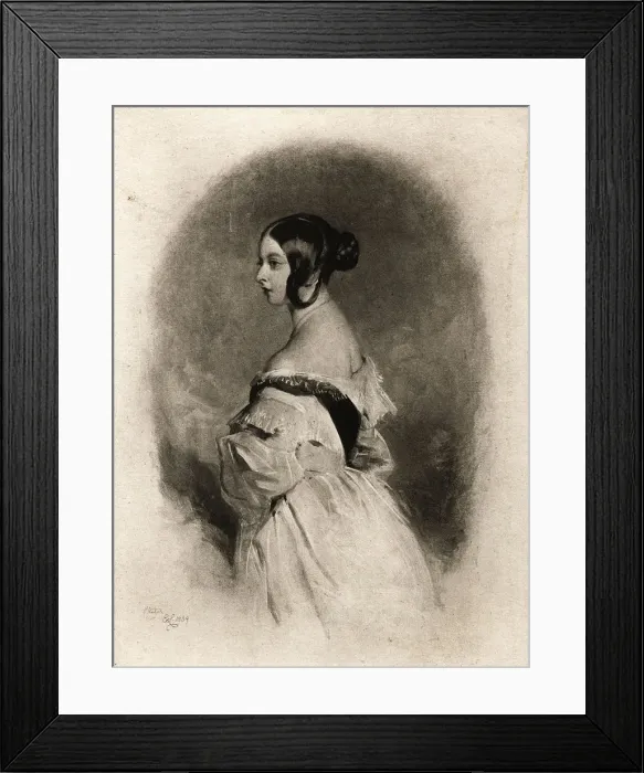 Framed Print : Queen Victoria at the Age of Twenty, 19th century. Artist: Cockerell Framed Print : Queen Victoria at the Age of Twenty, 19th century. Artist: Cockerell