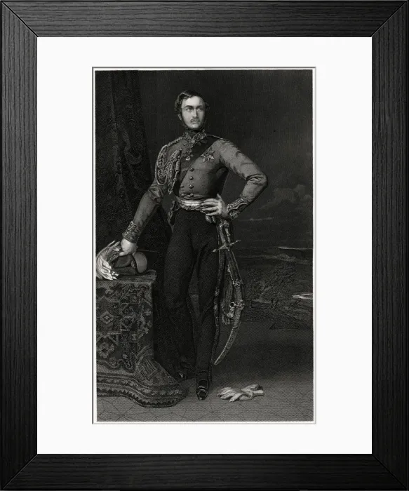 Framed Print : HRH Prince Albert, 19th century. Artist: J Brown Framed Print : HRH Prince Albert, 19th century. Artist: J Brown