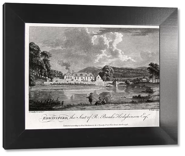Edwinsford, the seat of R Banks Hodgkinson Esq, Carmarthenshire, 1776. Artist: William Watts