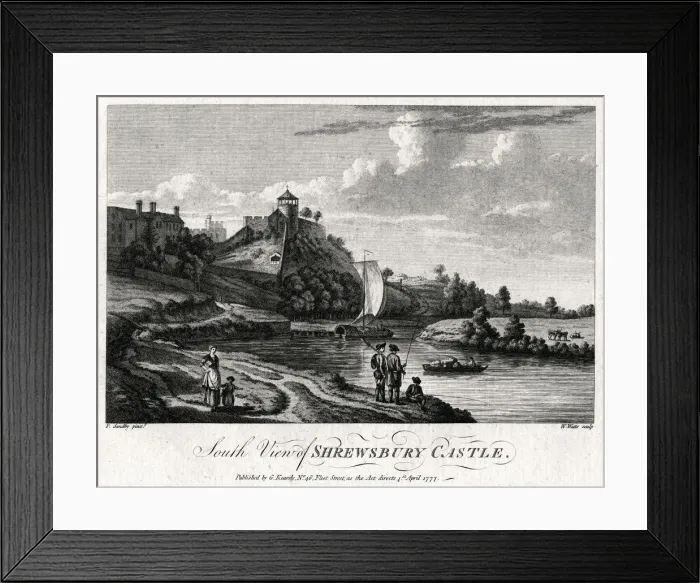 Framed Print : South view of Shrewsbury Castle, Shropshire, 1777. Artist: William Watts Framed Print : South view of Shrewsbury Castle, Shropshire, 1777. Artist: William Watts