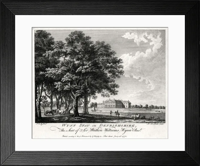 Framed Print : Wynn Stay in Denbighshire, Wales, 1775. Artist: Michael Angelo Rooker Framed Print : Wynn Stay in Denbighshire, Wales, 1775. Artist: Michael Angelo Rooker