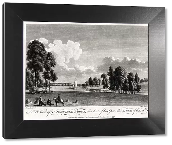 North west view of Wakefield Lodge, the Seat of his Grace the Duke of Grafton, 1776. Artist: Michael Angelo Rooker