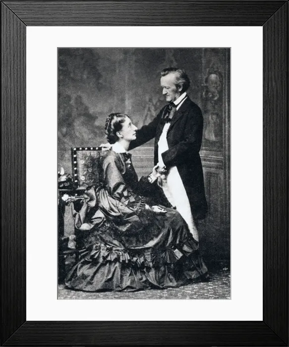 Framed Print : Richard and Cosima Wagner, late 19th century