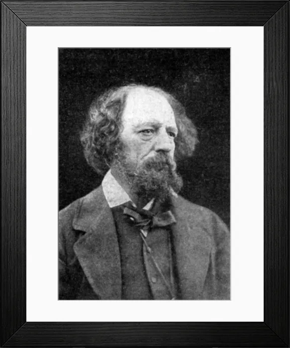 Framed Print : Alfred Tennyson, 1st Baron Tennyson, English poet, c1880 Framed Print : Alfred Tennyson, 1st Baron Tennyson, English poet, c1880