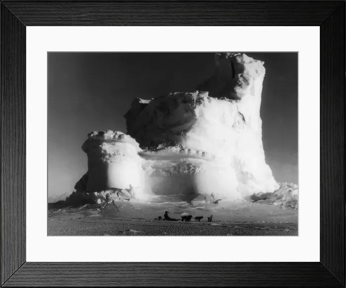 Framed Print : Ice castle, Antarctica, c1911. Artist: Herbert Ponting Framed Print : Ice castle, Antarctica, c1911. Artist: Herbert Ponting
