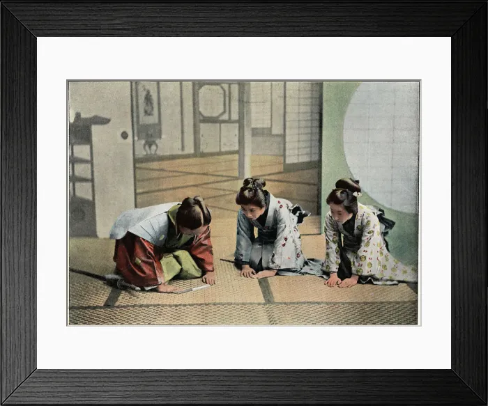 Framed Print : A Ceremony in Japan, c1890. Artist: Charles Gillot Framed Print : A Ceremony in Japan, c1890. Artist: Charles Gillot