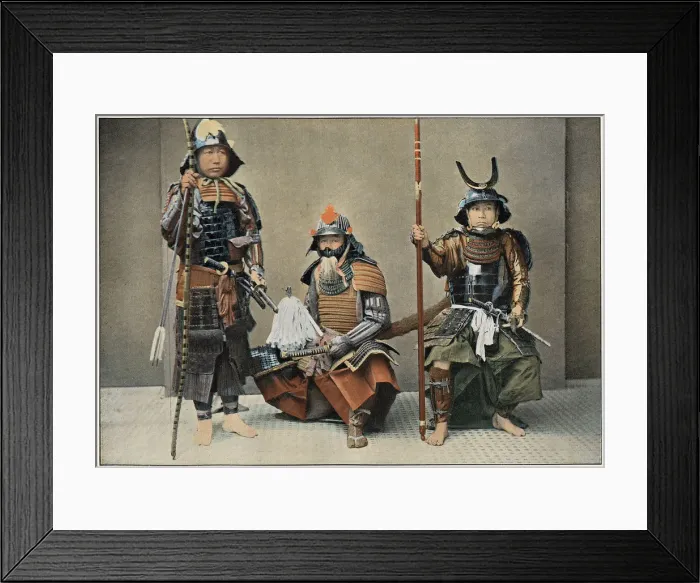 Framed Print : A Group of Samurai, c1890 Framed Print : A Group of Samurai, c1890