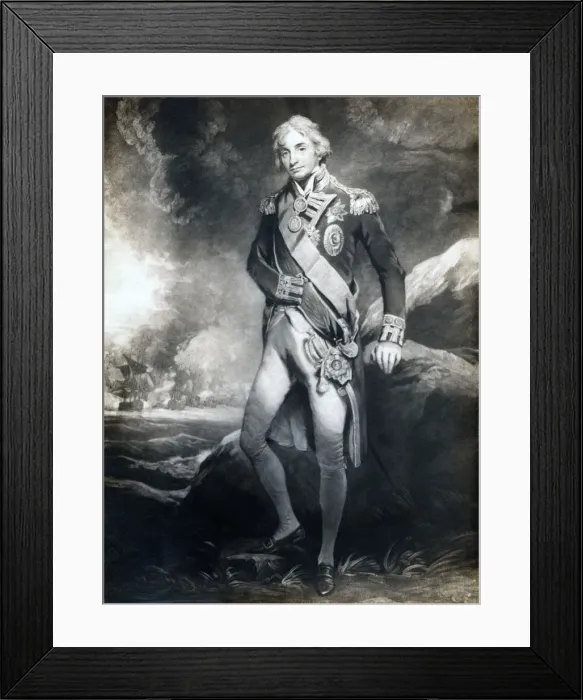 Framed Print : Horatio Nelson, 1st Viscount Nelson, English naval commander, 19th century Framed Print : Horatio Nelson, 1st Viscount Nelson, English naval commander, 19th century
