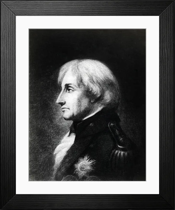 Framed Print : Lord Nelson at Merton House in early September 1805, (19th century). Artist: C John M Whichelo Framed Print : Lord Nelson at Merton House in early September 1805, (19th century). Artist: C John M Whichelo