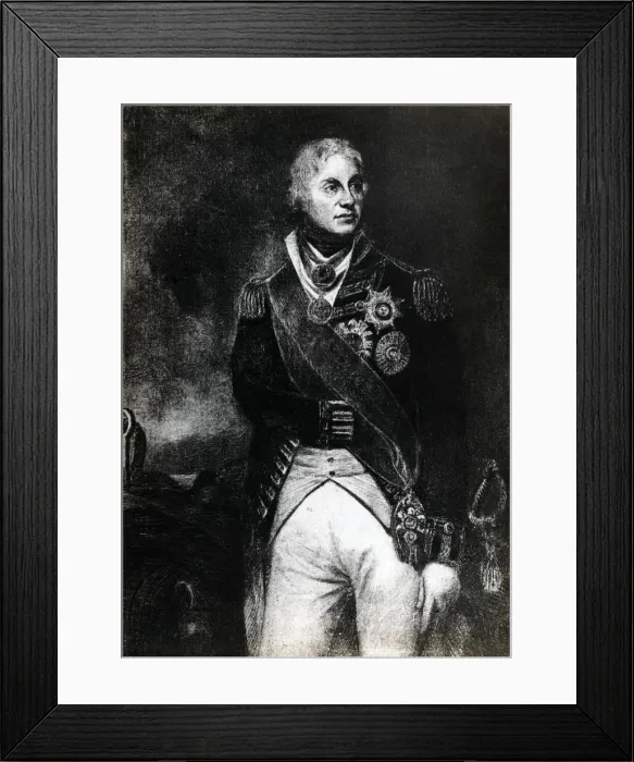 Framed Print : Horatio Nelson, 1st Viscount Nelson, English naval commander, 19th century Framed Print : Horatio Nelson, 1st Viscount Nelson, English naval commander, 19th century
