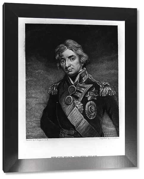 Horatio Nelson, 1st Viscount Nelson, English naval commander, 19th century. Artist: J Cochran