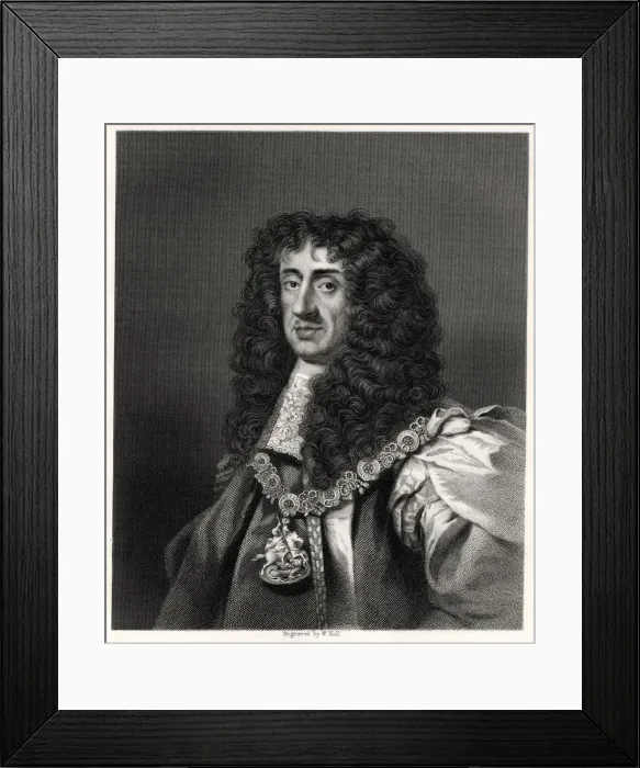 Framed Print : Charles II, King of Great Britain and Ireland, 19th century. Artist: W Holl Framed Print : Charles II, King of Great Britain and Ireland, 19th century. Artist: W Holl